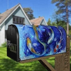 Japanese Koi Fish Decorative Curbside Farm Mailbox Cover