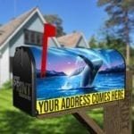 Humpback Whale and the Northern Light Decorative Curbside Farm Mailbox Cover