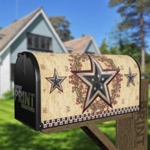 Primitive Country Folk USA Barn Star #5 Decorative Curbside Farm Mailbox Cover
