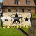 Primitive Country Folk Barn Star #4 - Home Sweet Home Decorative Curbside Farm Mailbox Cover