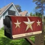 Primitive Country Folk Barn Star #3 - Welcome Decorative Curbside Farm Mailbox Cover