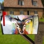 Beautiful Rainbow Deer Decorative Curbside Farm Mailbox Cover