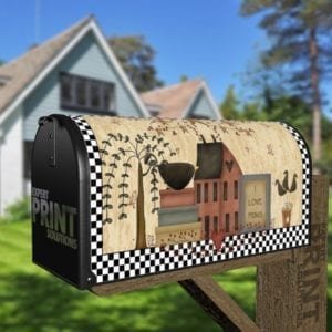 Primitive Country Folk Design #10 - I Love Prims Decorative Curbside Farm Mailbox Cover