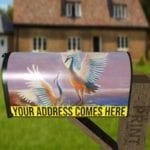 Dancing Crane Couple Decorative Curbside Farm Mailbox Cover