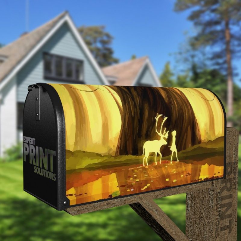 Midnight Walk in the Forest Decorative Curbside Farm Mailbox Cover