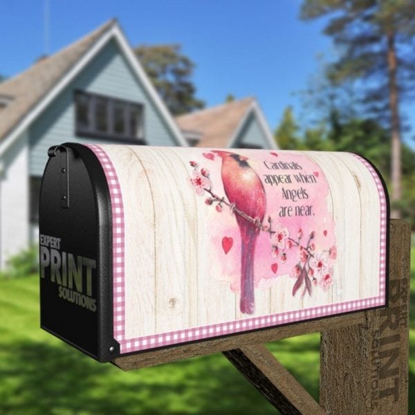Beautiful Cardinal Quote Decorative Curbside Farm Mailbox Cover