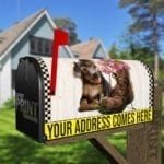 Cute Puppy and Flower Boot Decorative Curbside Farm Mailbox Cover