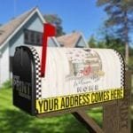 Cute Farmhouse Chicken Family Decorative Curbside Farm Mailbox Cover