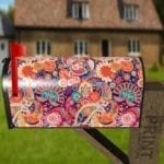 Bohemian Folk Art Ethnic Paisley Design #7 Decorative Curbside Farm Mailbox Cover