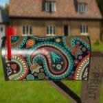Bohemian Folk Art Ethnic Paisley Design #8 Decorative Curbside Farm Mailbox Cover