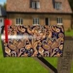 Bohemian Folk Art Ethnic Paisley Design #10 Decorative Curbside Farm Mailbox Cover