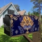 Bohemian Folk Art Ethnic Paisley Design #13 Decorative Curbside Farm Mailbox Cover