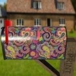 Bohemian Folk Art Ethnic Paisley Design #19 Decorative Curbside Farm Mailbox Cover
