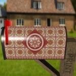 Bohemian Folk Tile Pattern #2 Decorative Curbside Farm Mailbox Cover