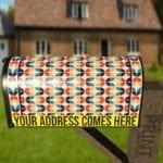Colorful Vintage Retro Pattern #1 Decorative Curbside Farm Mailbox Cover