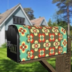 Colorful Vintage Retro Pattern #2 Decorative Curbside Farm Mailbox Cover