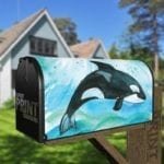 Beautiful Jumping Orca Decorative Curbside Farm Mailbox Cover