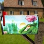 704-little-fairy-sleeping-curbside-mailbox-vinyl-cover Little Fairy Sleeping Decorative Curbside Farm Mailbox Cover