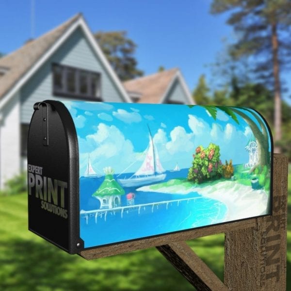 724-summer-holiday-farm-mailbox-magnetic-cover Summer Holiday Decorative Curbside Farm Mailbox Cover