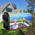 756-french-riviera-scene-farm-mailbox-magnetic-cover French Riviera Scene Decorative Curbside Farm Mailbox Cover