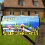 756-french-riviera-scene-farm-mailbox-reflective-cover French Riviera Scene Decorative Curbside Farm Mailbox Cover