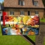 Autumn in the City Decorative Curbside Farm Mailbox Cover