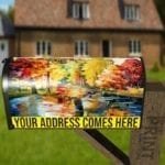 Autumn in the City Decorative Curbside Farm Mailbox Cover