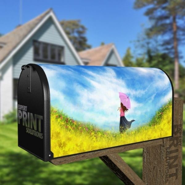 793-enjoying-summer-farm-mailbox-magnetic-cover Enjoying Summer Decorative Curbside Farm Mailbox Cover