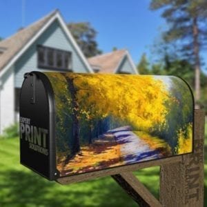 Autumn Road Decorative Curbside Farm Mailbox Cover