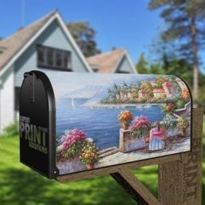 Beautiful Italian Seaside Decorative Curbside Farm Mailbox Cover