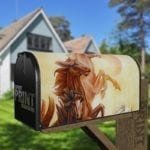 Beautiful Chinese Horses Decorative Curbside Farm Mailbox Cover